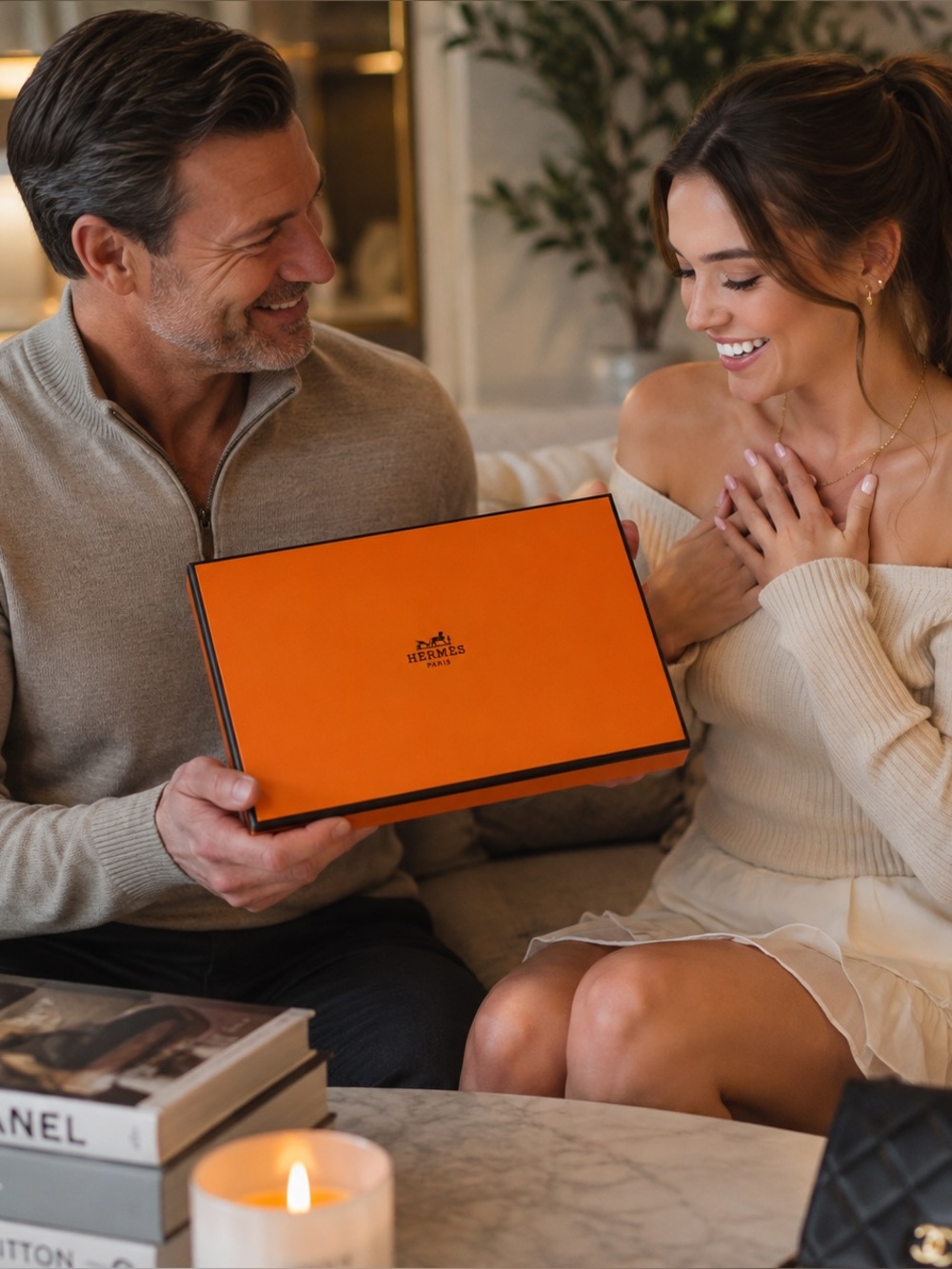 Hermes Orange and Black Box